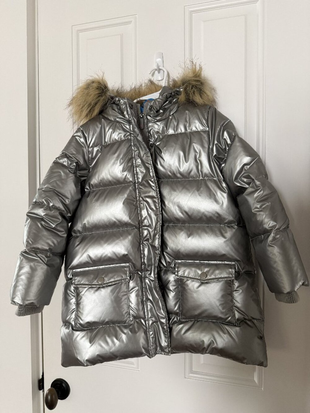 VGUC Pink Chicken Kids Puffer Jacket- Size 7y